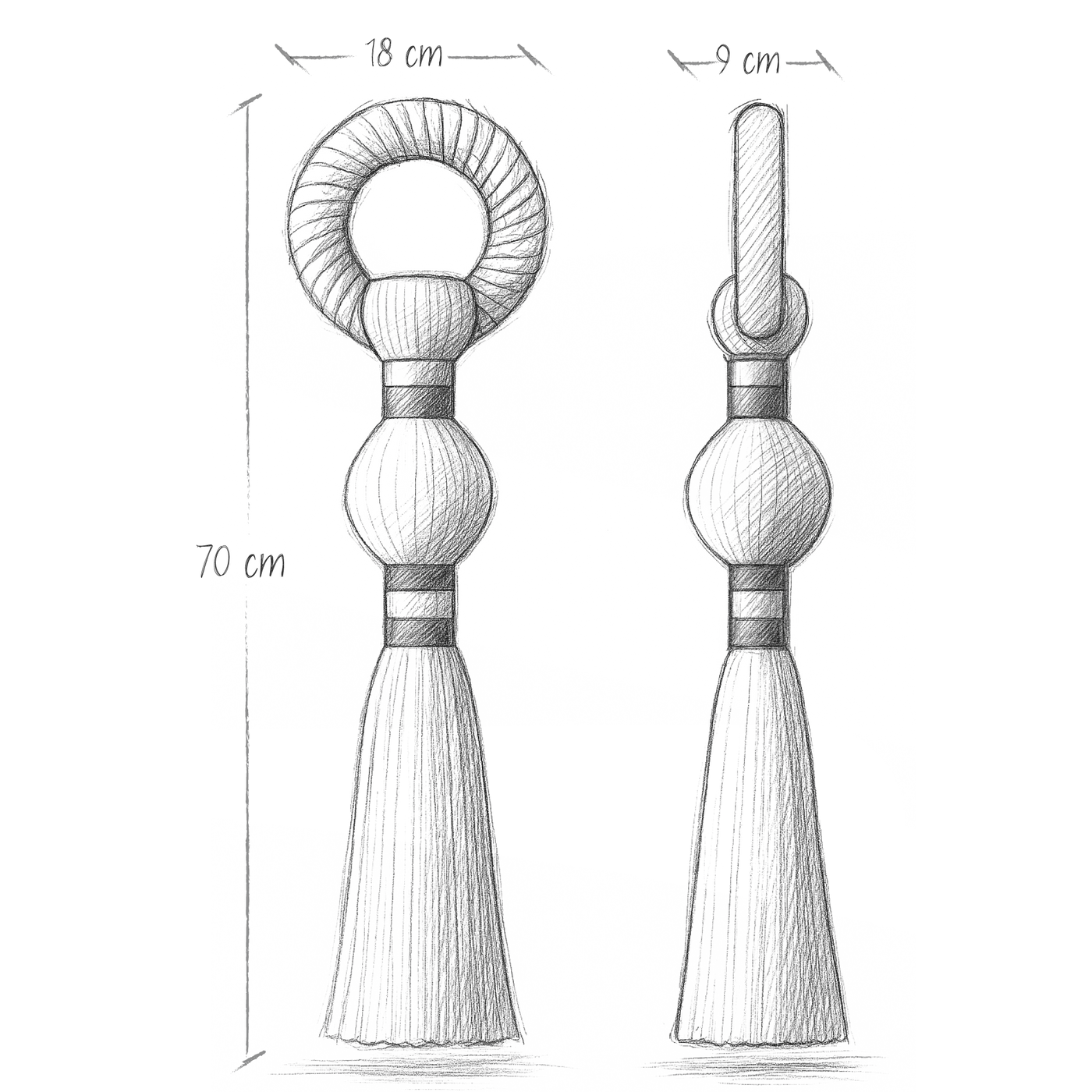 Boceto de dimensiones Carámbano