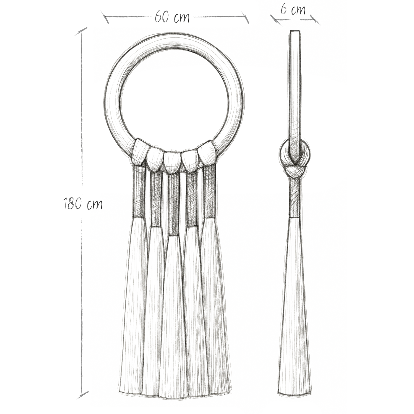 Boceto de dimensiones Saturno