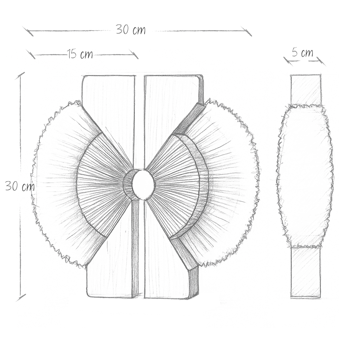 Boceto de dimensiones Tótem