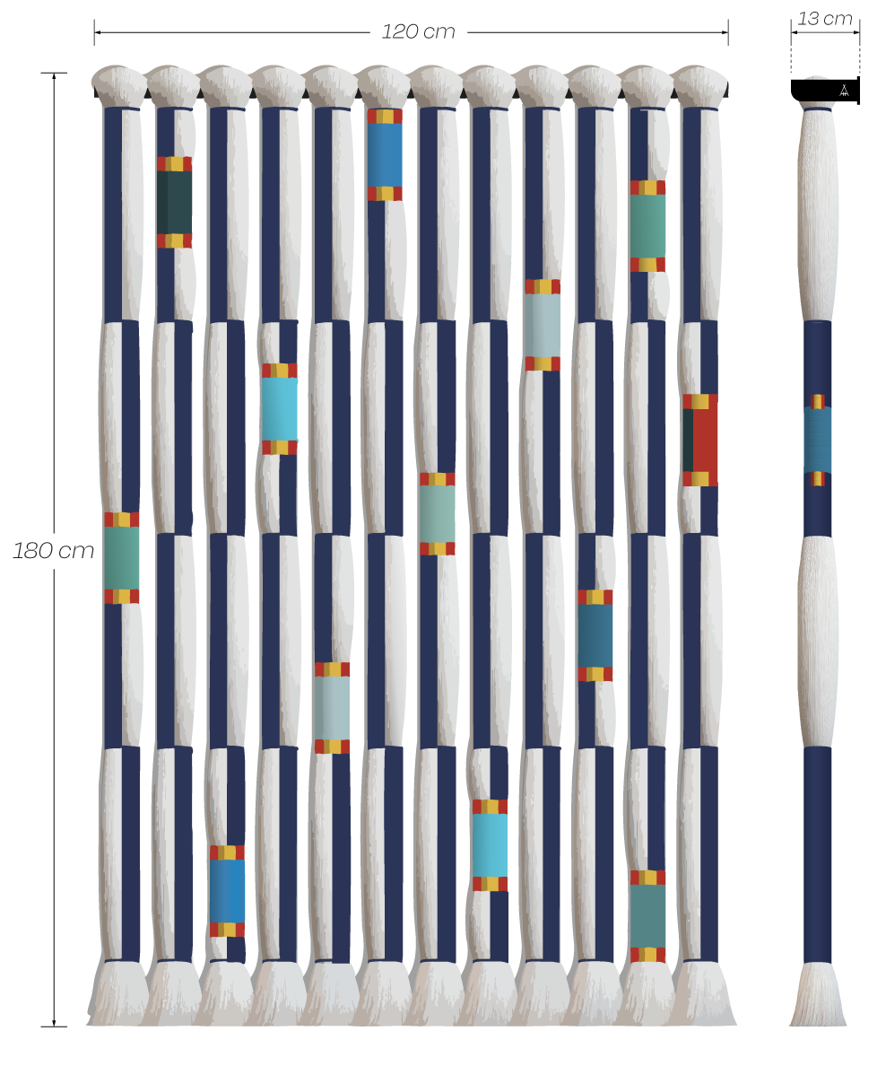 Boceto de dimensiones Xochimilco