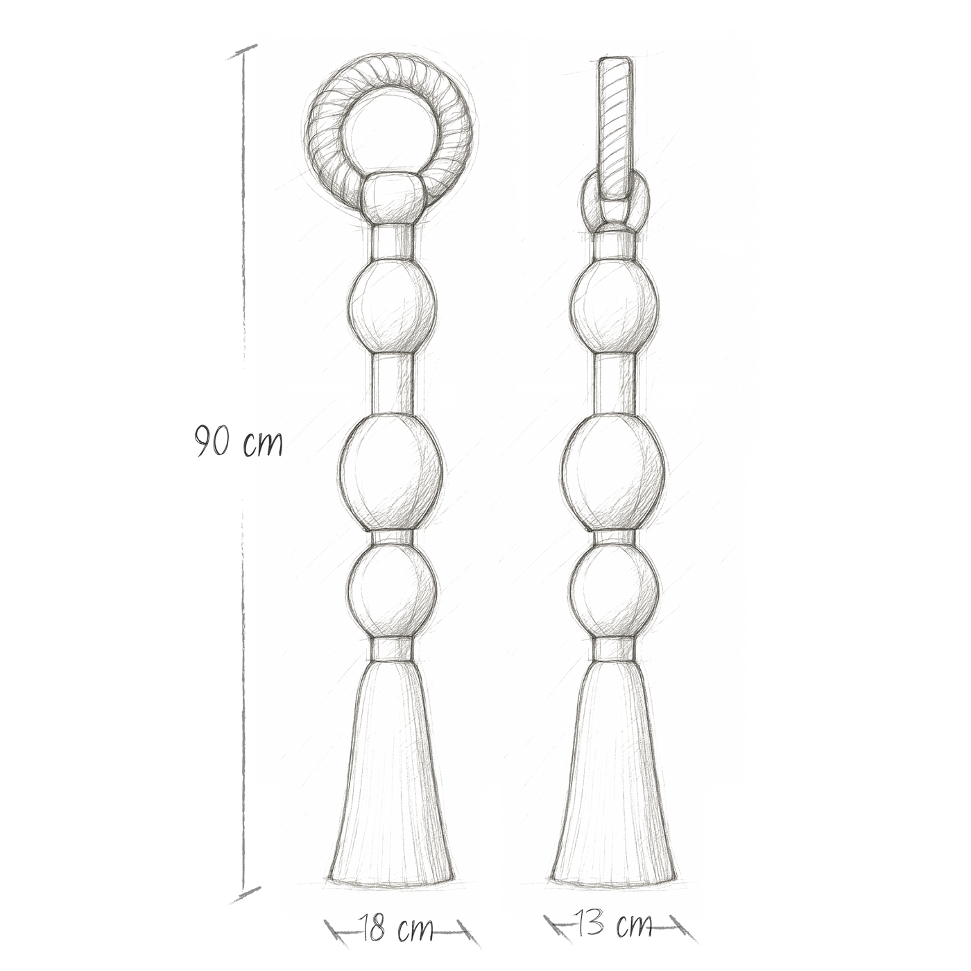 Boceto de dimensiones Zacatón