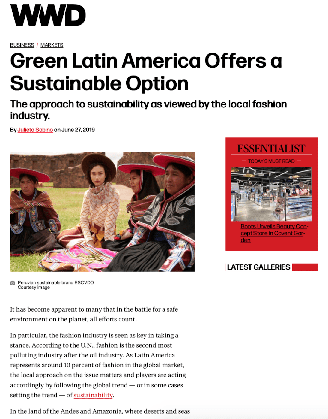 WOMEN'S WEAR DAILY - Caralarga México