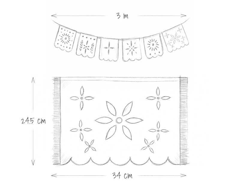 Papel Picado (set: 6 pzs.)