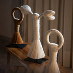 Colección de arte por Caralarga y Tierra Maya con símbolos mexicanos en textil