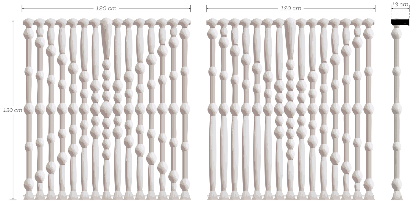 Boceto de dimensiones Tonatiuh