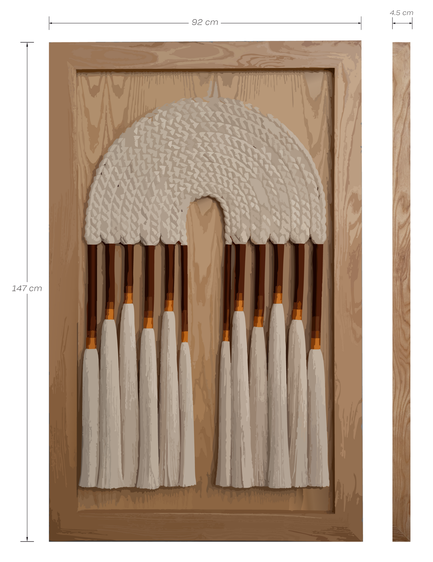 Boceto de dimensiones Volcán